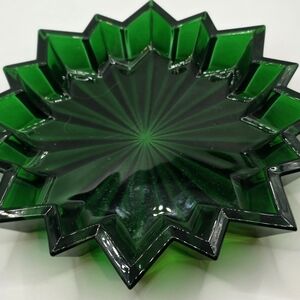 Vibrant Green Starburst Glass Art Piece